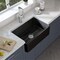 Kibi Pure 30 Fireclay Kitchen Farmhouse Apron Front Single Bowl Sink - Matte Black K2-SF30MB - alternate 6